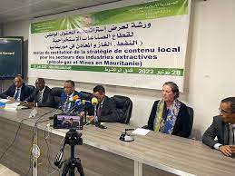 نواكشوط:  ورشة لعرض استراتيجية المحتوى المحلي للصناعات الاستخراجية