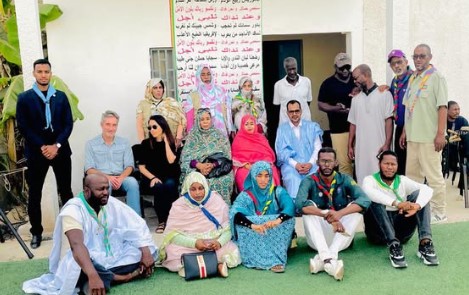 منظمة أرض الرجال الإيطالية تعزز شراكتها مع كشافة ومرشدات داخلت نواذيبو