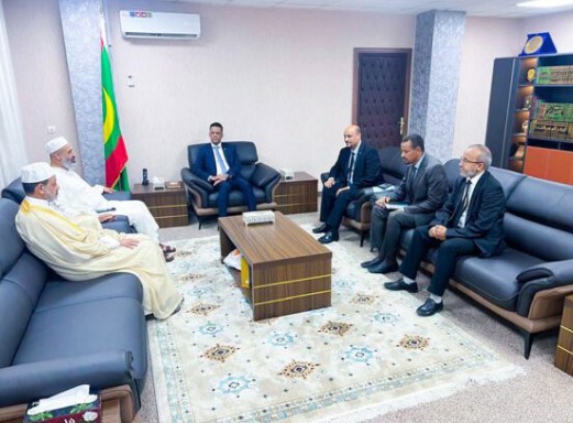 وزير الشؤون الإسلامية الموريتاني يستقبل رئيس هيئة علماء فلسطين