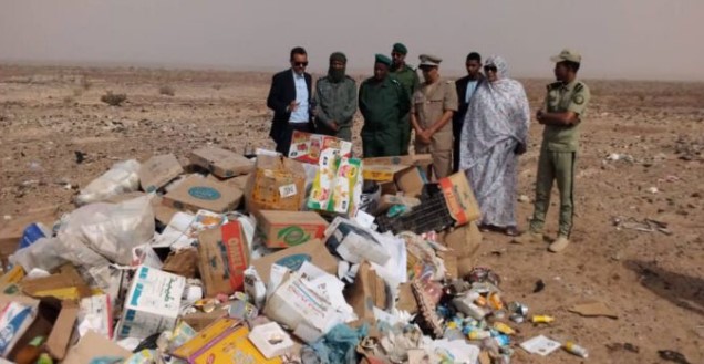 مصادرة وحرق طنين من المواد المواد المنتهية الصلاحية بأطار