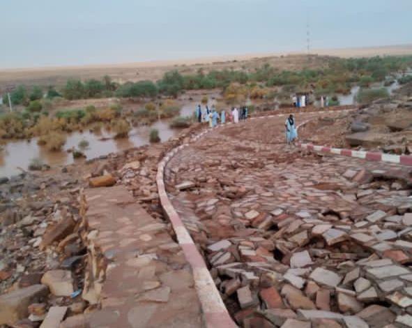 والي آدرار: أعطيت الأوامر بالاسراع في إصلاح الأضرار الناجمة عن الأمطار 
