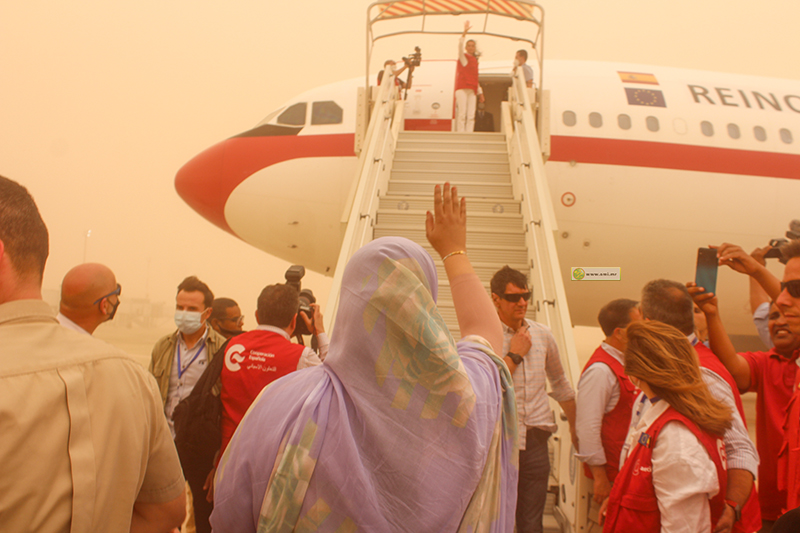 ملكة إسبانيا تختتم زيارتها لأنواكشوط 