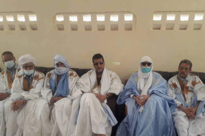 غزواني يوفد والي اترارزه لتقديم الغزاء لأسرة اهل خيري