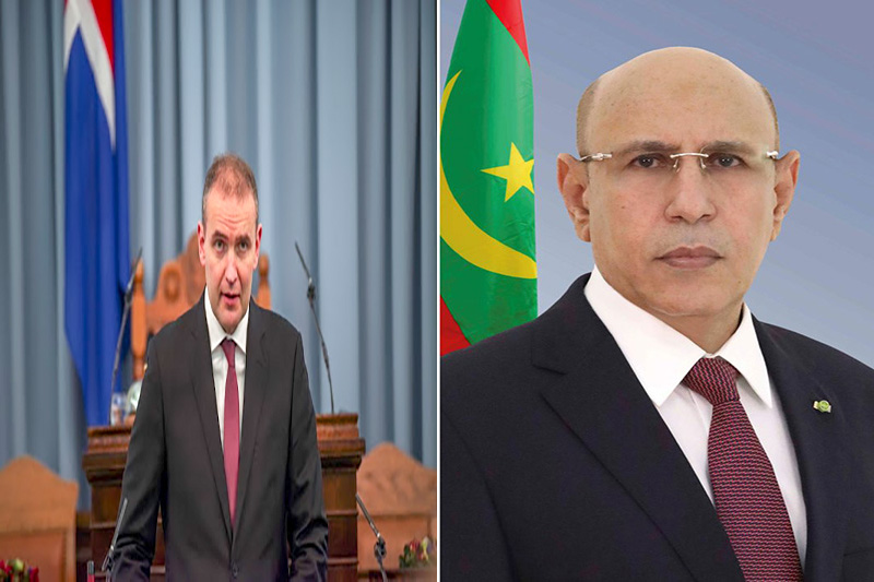 غزواني يهنئ نظيره الأيسلندي بالعيد الوطني لبلاده