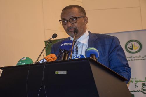 رئيس الاتحاد الوطني لأرباب العمل الموريتانيين، السيد زين العابدين ولد الشيخ أحمد،