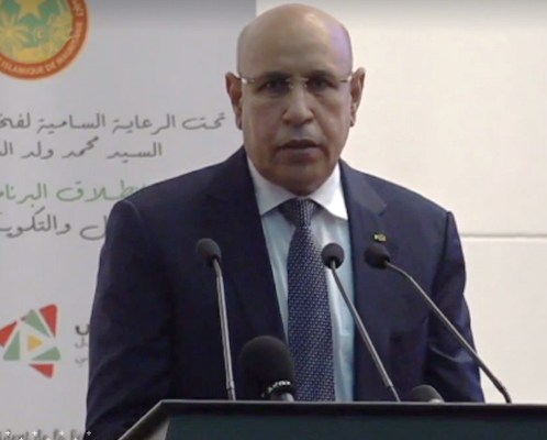 غزواني يعلن تخصيص 20 مليار أوقية لتموين وتنمية مهارات الشباب