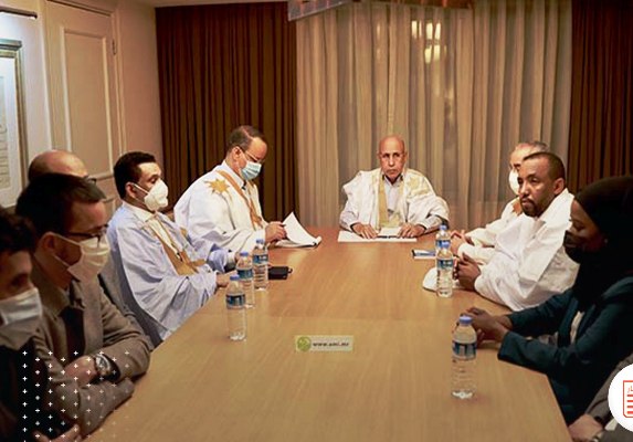 غزواني يلتقي أفراد الجالية الموريتانية بتركيا باسطنبول 