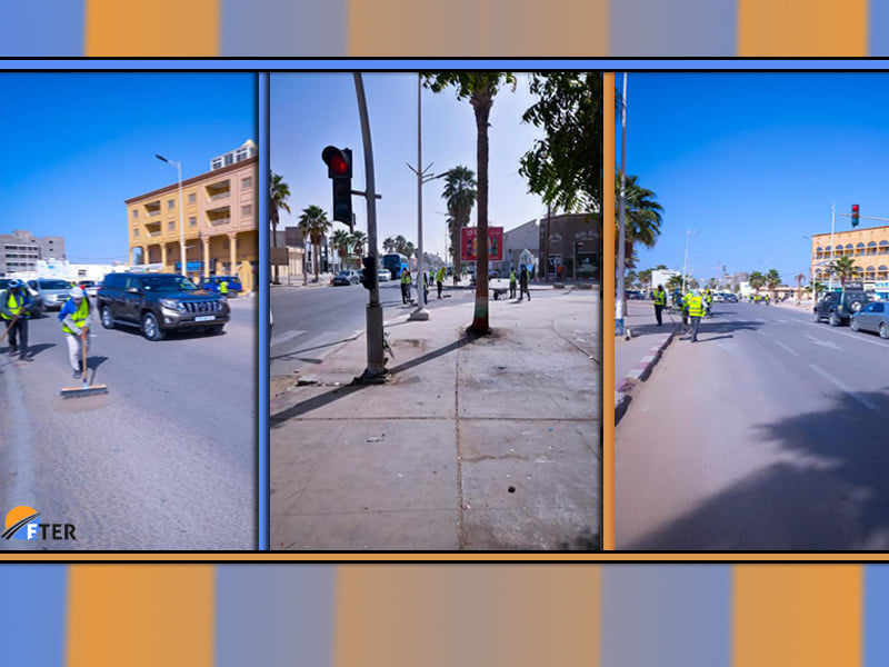 200 عامل بشركة "’تير" ينظفون شوارع بنواكشوط 