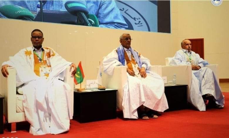 رئيس حزب الاتحاد من أجل الجمهورية خلال افتتاح الدورة التاسعة للمجلس الوطني (صفحة اسحاق الفاروق)