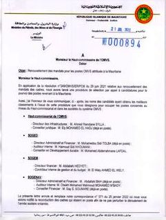 موريتانيا تكشف عن ترشيحاتها لمناصب في منظمة استثمار النهر 