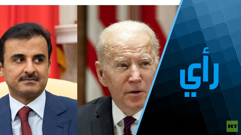 أمير دولة قطر الشيخ تميم بن حمد بن خليفة آل ثاني والرئيس الأمريكي جو بايدن (صورة أرشيفية)RT