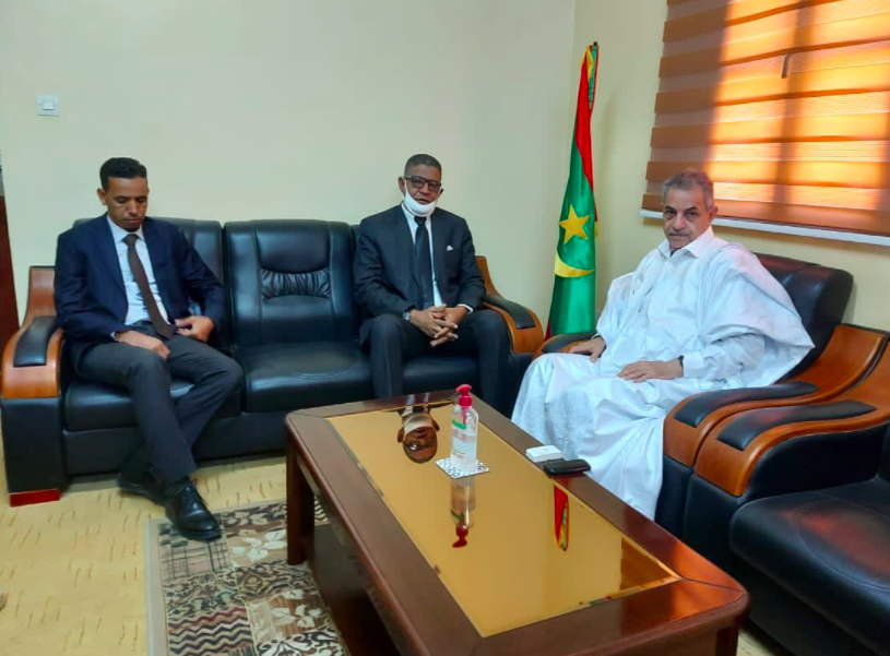 نقيب الصحفيين يبحث تطويرالإعلام الجهوي مع عمدة نواذيبو