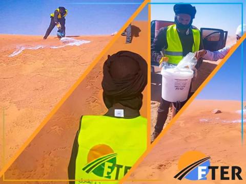 موريتانيا تختبر مادة جديدة لتثبيت الكثبان الرملية 