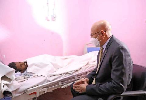 منع الاعلام غير الحكومي من تغطية زيارة الرئيس للمستشفى العسكري اليوم 