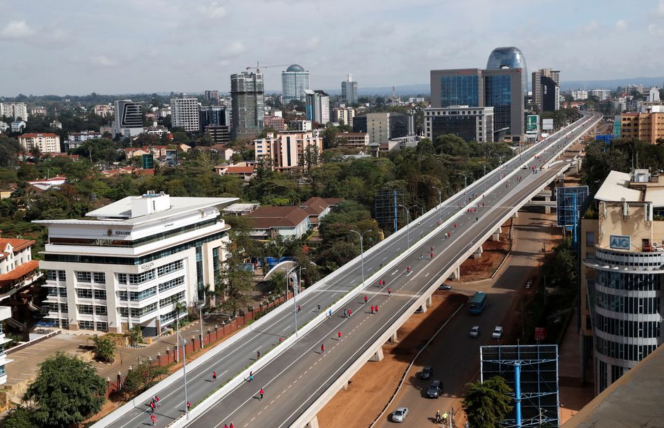  طريق نيروبي السريع  الذي أنجزته الشركة الصينية للطرق والجسور (8 مايو 2022/رويترز)