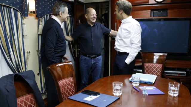 ثلاثة قادة أوربيون يزورن العاصمة الأوكرانية لأول مرة منذ بدء الغزو الروسي 