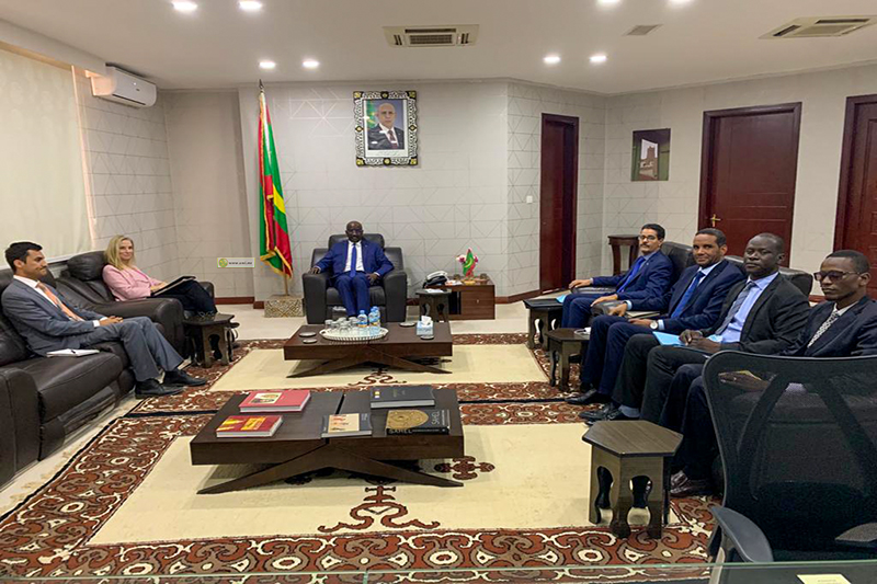 مباحثات بين وزير الخارجية و سفيرة الولايات المتحدة الأمريكية