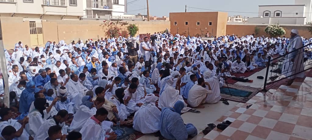 صورة من حضور صلاة العيد بمجمع عبد الله بن ياسين