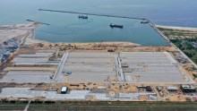ميناء( Lekki Deep Sea) قيد اإنشاء نوفمبر 2021 (CNN)