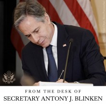 وزير الخارجية الأمريكي أنتوني بلينكن (صورة أرشفية / صفحة الخارجية الأمريكية)