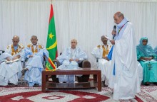 الصورة من زيارة الرئيس الأخيرة لولاية الحوض