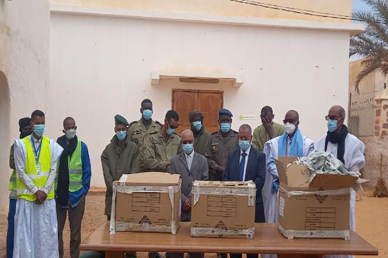 حملة لتوزيع 4500 كمامة للحماية من كورونا في تجكجه